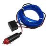 X AUTOHAUX 4 Meter/13ft Neon Glowing EL Wire Strip Blue