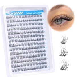 Mavphnee Pestañas naturales en racimo CC Curl 168 Pzas Extensiones de pestañas tenues 9-11MM Longitudes mixtas Extensión de pestañas Individuos Autoaplicación DIY en casa por Mavphne Surtido 168 Piezas Negro