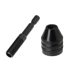 Bestgle 0.5-3mm 1/4 Inch Hex Shank Quick Change Keyless Drill Chuck Conversion Adapter