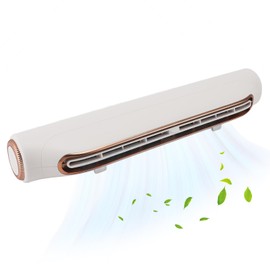 Computer Monitor Fan, 3 Speed Gears Adjust Wind Angle USB Monitor Cooling Fan, Bladeless Fan for Bed Office Car Dorm Travel Camping Beach (White)