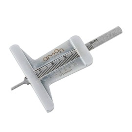 Amon 8823 Tire Groove Gauge, Tire Depth Gauge, Maximum Measured Value, 2.0 inches (50 mm), All Metal