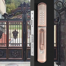 diama Mechanical Keyless Entry Door Lock 12 Key Keypad With Keys Door Knob - Rose Gold