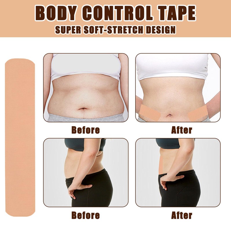 30 Pcs Tummy Tape for Flat Stomach,Instalift Tape for Thigh