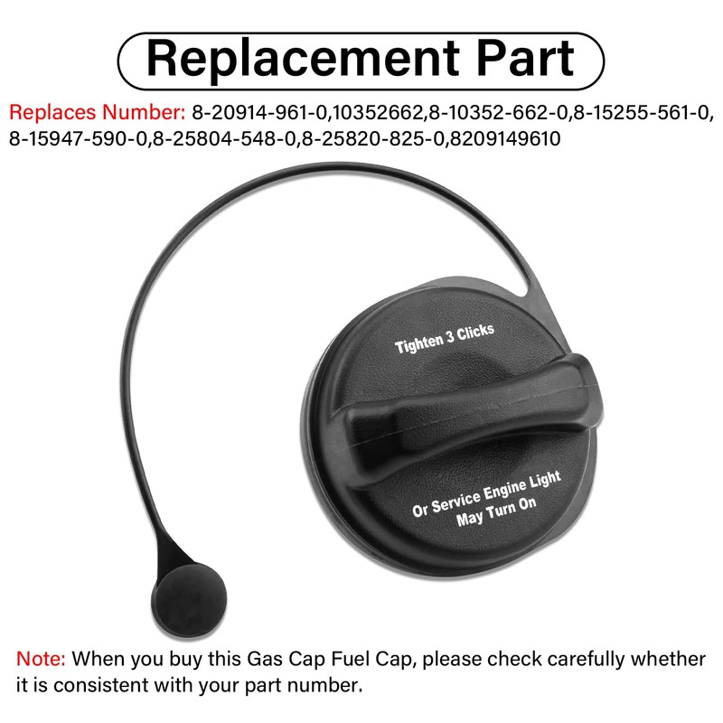 Gas Cap Replacement 8209149610 for for Isuzu 2004-2009 2012-2019 NPR