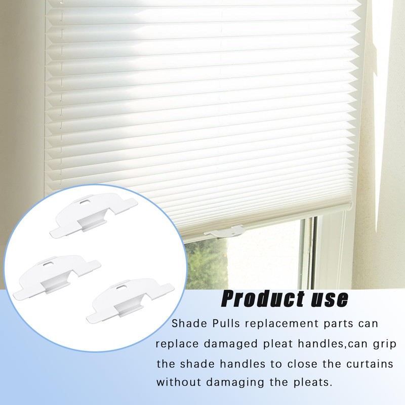 3/4" Pleat Lite Rise Handles Blind Pulls for Hunter Douglas