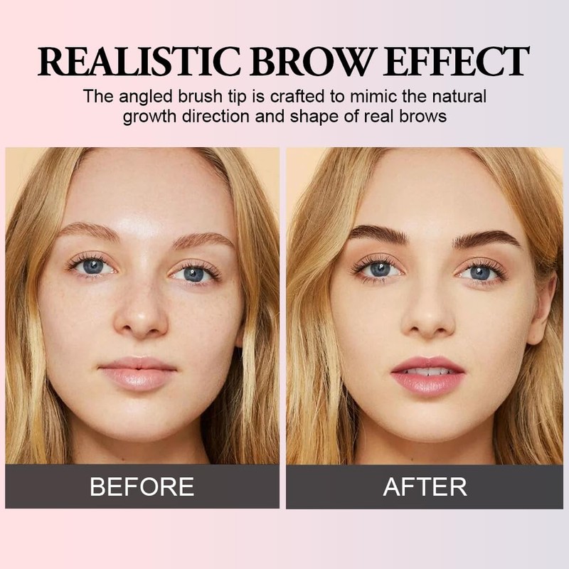 LOPHE Brow Fection Angled Brush, Dip Eyebrow Brush, Microblading Eyebrow