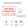 "Keine Pakete hier abstellen bitte!" Warning Signs for Placing Packages