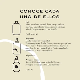 Remedios del Bosque Kit de Viaje, Hidrata, Protege del Sol y de Insectos, Tamaño para llevar en Avión, Especial para Playa, Incluye Repelente, Gel Aloe Vera y Protector Solar FPS 30+.