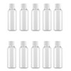 12pcs 30ml 1oz Empty Refillable Clear Plastic Bottles with Screw
