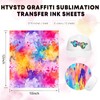 HTVSTD Paint Splatter Sublimation Ink Transfer Sheets-15pcs 12*10 in Watercolor