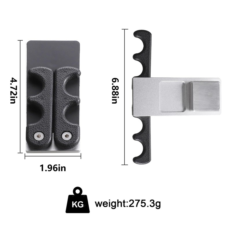 GAMESUN Portable Weighted Pool Cue Holder, chalk holder, billiard cue