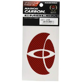 HASEPRO ( ハセ・プロ ) マジカルカーボン【リアエンブレム】( レッド ) トヨタ ハイエースバン / レジアスバン CET26R