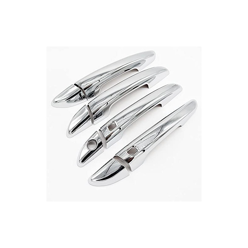 S SIZVER Triple Chrome Plated Door Handle Covers Compatible with