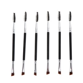 VALICLUD 6 Piezas Cepillos De Cejas En ÁNgulo Y Cepillos Spoolie Para Cejas Y Pestañas Set Multifuncional De Brochas Para Maquillaje De Ojos Como Regalo De CumpleañOs