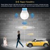 DiCUNO Radar Motion Sensor Light Bulbs Outdoor, 12W (100W Equivalent),