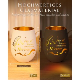 Mourning Gift Lantern with Engraving, Forever in Our Heart Mourning Light, Gifts for Mourners for Funeral, Consolation Gifts for Deceased Favourite Person, Mourning Decoration Grave Light