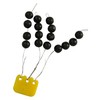 Rubber Beads Special 5 mm Black Set of 16 by