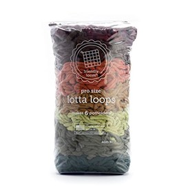 friendly loom Quality Cotton Weaving Loops in Earthtone Inspired Colors – 10” PRO Size | Weave 6 Functional Potholders | Made in The USA