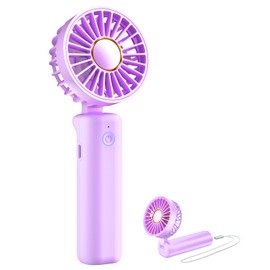 FrSara Portable Handheld Fan, Neck Fan, Mini Desk Fan, Multi-Function Fan, 2000mAh Ultra-Long Battery Life, Ultra-Quiet, 3-Speed Visual Adjustment, USB Can Charge Mobile Phones