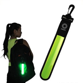 Lukeyarm Reflective Band, Night Road Light, Children, Women, Reflector, Jogging Light, Running, Reflective, Key Chain (Fluorescent Yellow), neon-yellow