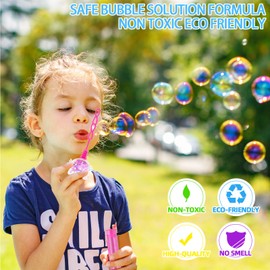 24Pcs Cute Cartoon Bubble Wands Party Favors for Kids Birthday Party Supplies, Goodie Bags Stuffers, Pinata Stuffers, Classroom Prizes Gifts