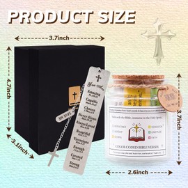 Bible Verse Jar, Read Me When Bible Verses Jar, Bible Jar, Bible Verses In a Jar, Easter Gifts for Women Mom, Christian Gifts for Women, Religious Gifts for Women, Bible Accessories