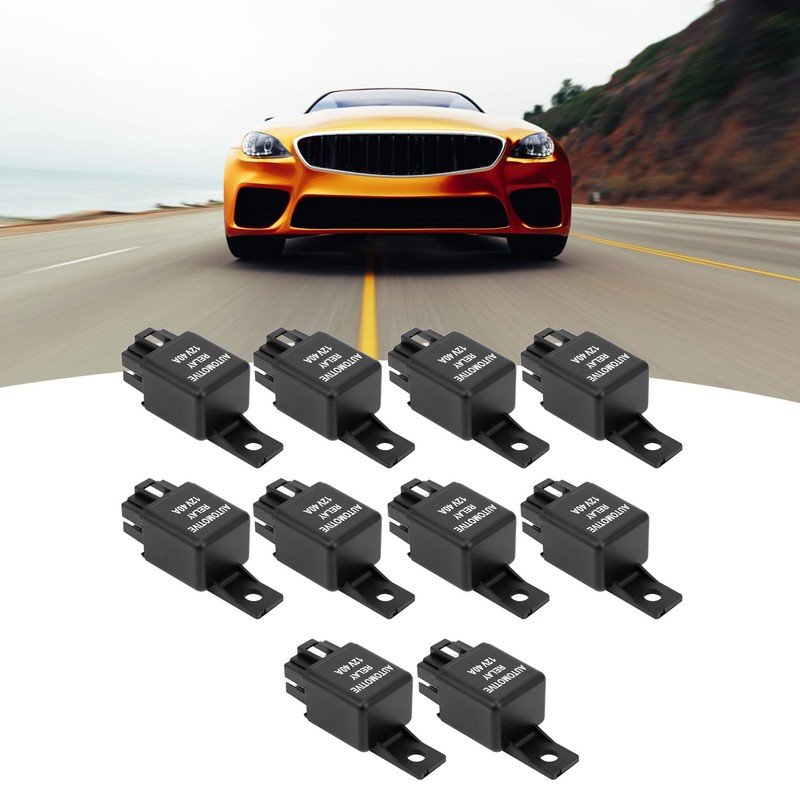 10Pcs DC12V 40A Automobile Car Air Conditioner Condensers Relay with