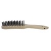 Lessmann Hand Wire Brush Design: 5 Rows, Smooth Steel Wire
