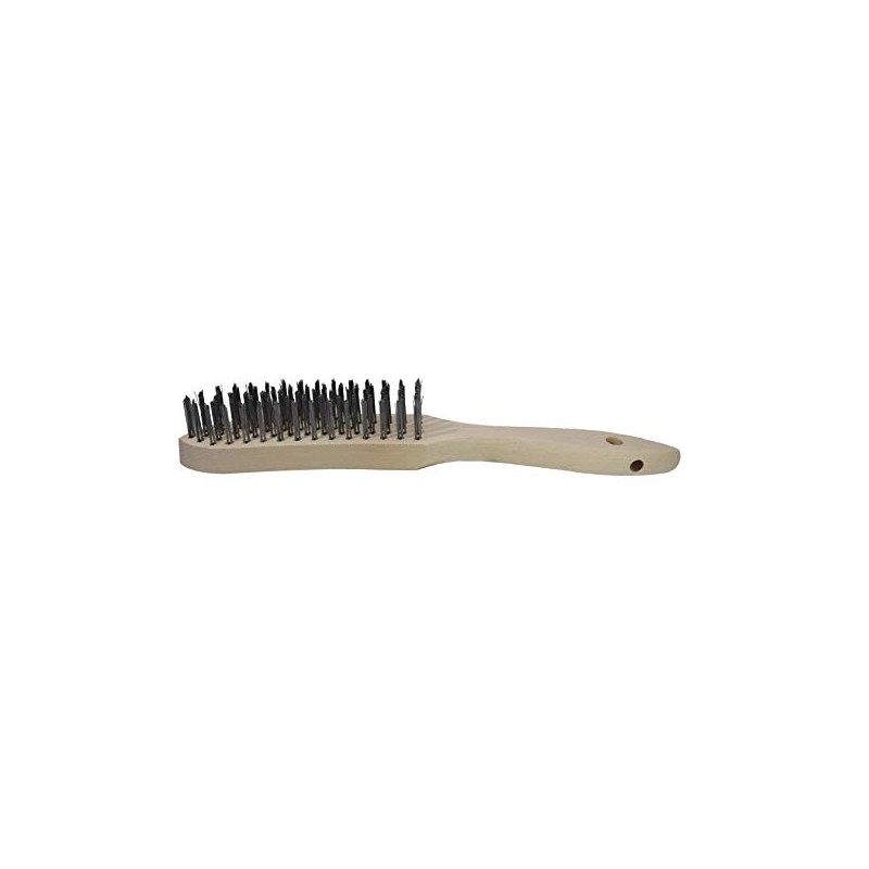 Lessmann Hand Wire Brush Design: 5 Rows, Smooth Steel Wire