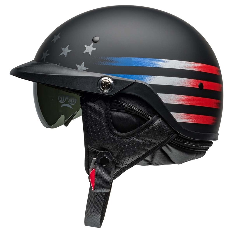 BELL Pit Boss Helmet (Matte Banner Black/Red - Medium)