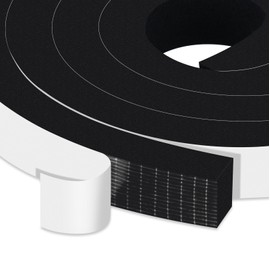 Trisiki Upgraded Strong Adhesive Air Conditioning Seal Strip, High Density Foam Insulation Tape for Automotive, Furniture Protective, Gasket Seal, Foam Door Seal Shock-Absorbing(1 in x 3/4 in x 13Ft)