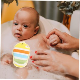 Vaguelly 3pcs Newborn Shower Towel Adorable Bath Scrubbers Bathing Balls Portable Comfortable