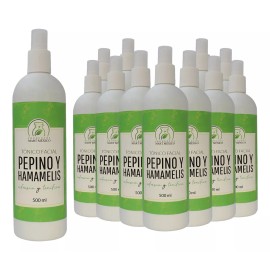 Productos Mart Mexico Tónico Facial De Pepino Con Hamamelis (500ml) 12 Pack Momento De Aplicación Día/noche Tipo De Piel Todo Tipo De Piel
