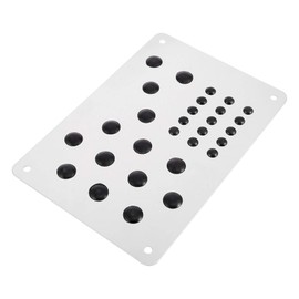 X AUTOHAUX Car Floor Mat Foot Heel Plate Cover Carpet Pedal Black Silver Tone