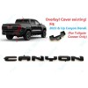 GMC OVERLAY 1PC Gloss Black Rear Tailgate Canyon Letter Emblem