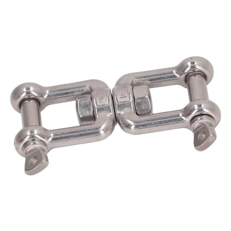304 Stainless Steel Double Jaw Shackle Rustproof Universal Jaw Anchor