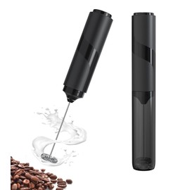 BeeCa Handheld Milk Frother with Cover - Battery Operated, 14,000 RPM, Stainless Steel Whisk - for Coffee, Latte, Matcha, Hot Chocolate