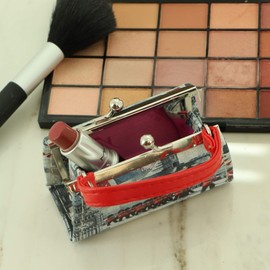 Souvenir Lipstick Case with Handle Mini Purse - London