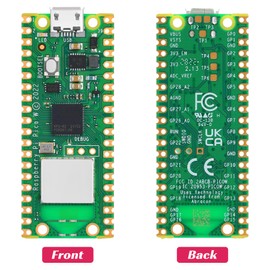 Raspberry Pi Pico W- Raspberry Pi Pico RP2040 chip, Built-in WiFi,Supports 2.4/5 GHZ, Bluetooth 5.2 Supported, WiFi Wireless Bluetooth Single Board Computer