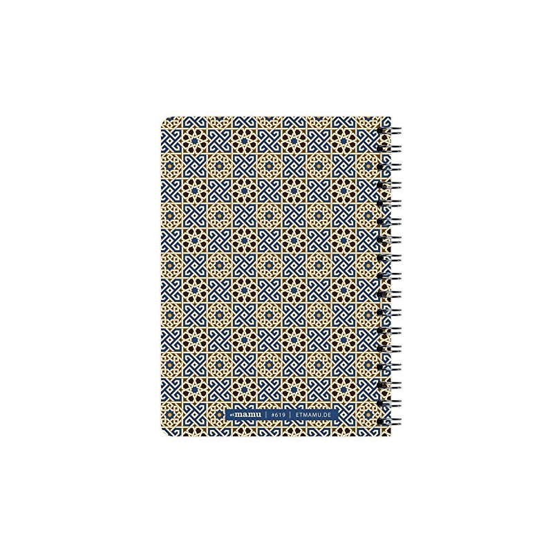 Etmamu 619 Notebook Pattern Morocco No. 3 A6/60 Sheets Graph