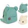 Aomig Kids Mini Furry Backpack, Toddler Mini Cute School Rucksack,