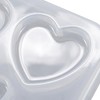 2Pcs Silicone Ear Stretching Resin Mold Set, Heart Circle Coffin