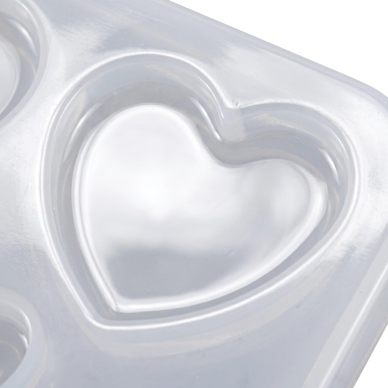 2Pcs Silicone Ear Stretching Resin Mold Set, Heart Circle Coffin