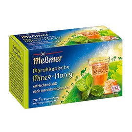 Meßmer Moroccan Masir, Mint Honey, 20 Bags, Pack of 8 (8 x 40 g)