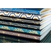 Clairefontaine Neo Deco Collection Sewn Spine Pocket Ruled Notebook, Honeycomb