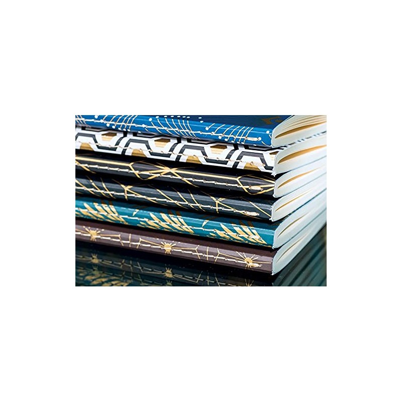 Clairefontaine Neo Deco Collection Sewn Spine Pocket Ruled Notebook, Honeycomb