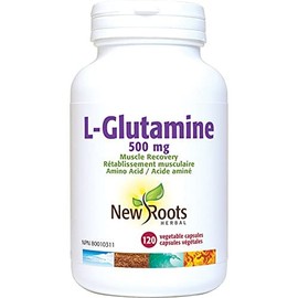 New Roots Herbal - L-Glutamine, 120 capsules - 500 mg Muscle Recovery · Amino Acid
