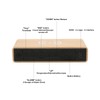 Wooden Digital Alarm Clock with Wireless Charging 3 Level Dimmer