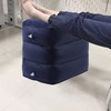 7pcs Inflatable Travel Foot Rest Pillow Height Adjustable 3 Layers