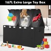 Extra Large Toy Box 167L, Sturdy Toy Storage Chest Organizer